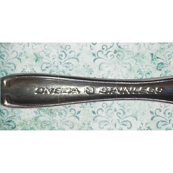 Oneida Michelangelo Stainless 5-Piece Setting Knife Fork Spoon Ornate Baroque - Picture 5 of 11